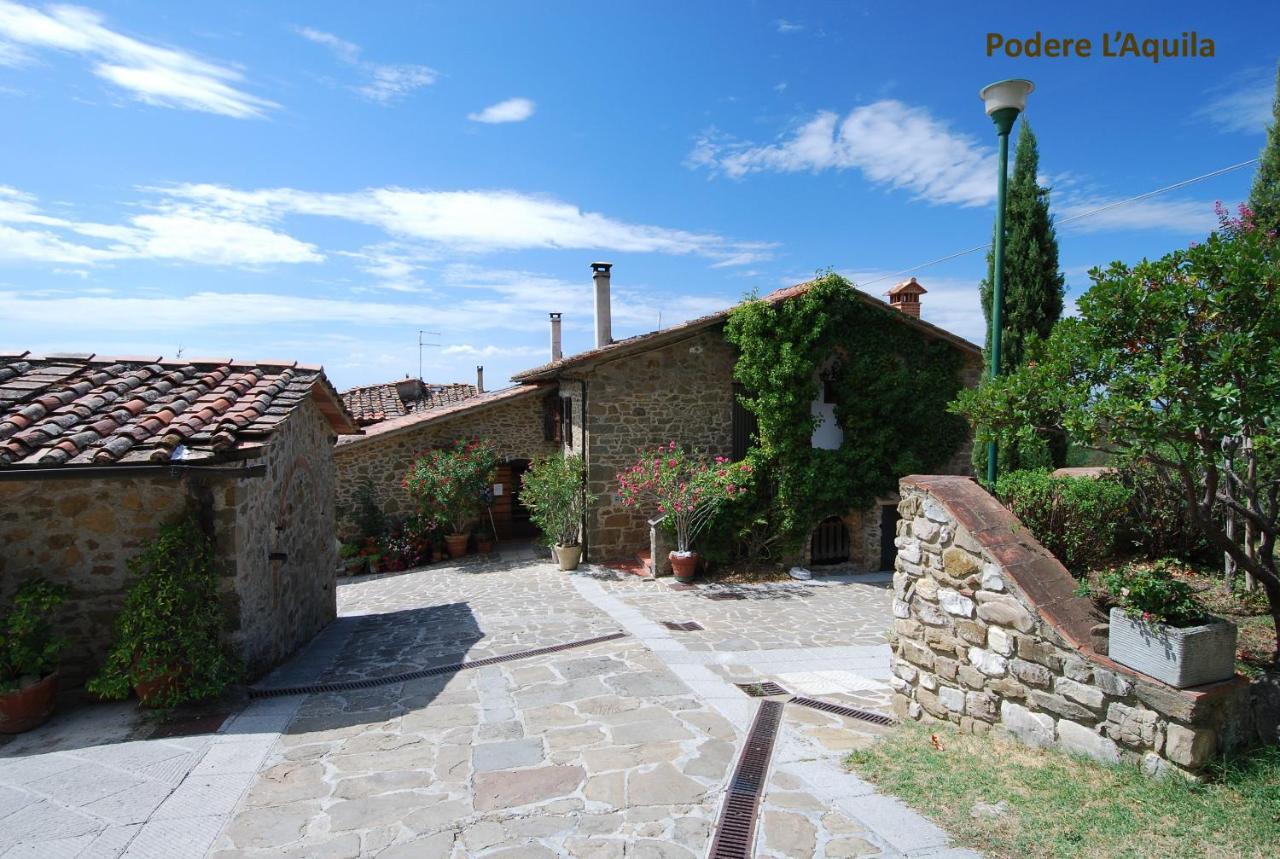 Podere L'Aquila Gaiole in Chianti Bagian luar foto
